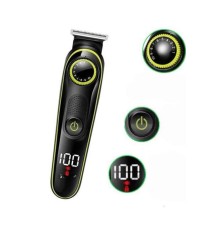5 Başlıklı Şarjlı Tıraş Makinesi Led Ekran Saç Sakal Ense Tıraşına Uygun Bakım Seti
