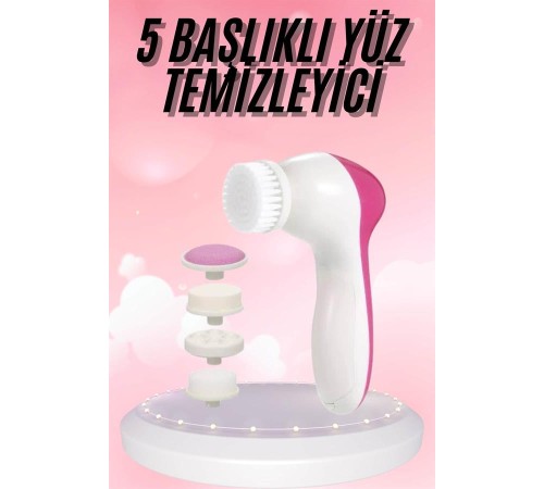 5 Başlıklı Titreşimli Cilt Temizleme Seti Canlandırıcı ve Onarıcı 5 Başlıklı Titreşimli Cilt Temizleme Seti Canlandırıcı ve Onarıcı