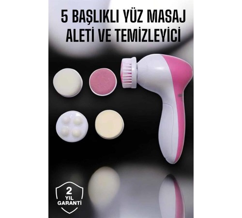 5 Fonksiyonlu Kablosuz Yüz Temizleme Cihazı ile Derinlemesine Cilt Bakımı 5 Fonksiyonlu Kablosuz Yüz Temizleme Cihazı ile Derinlemesine Cilt Bakımı