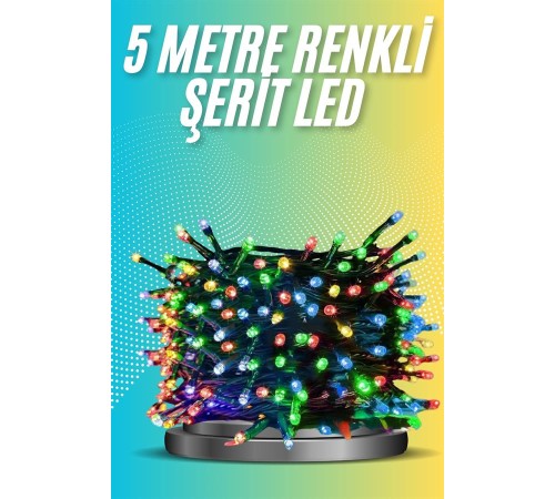5 Metre Renkli Led Işık Her Ortama Uygun Dekoratif Aydınlatma
