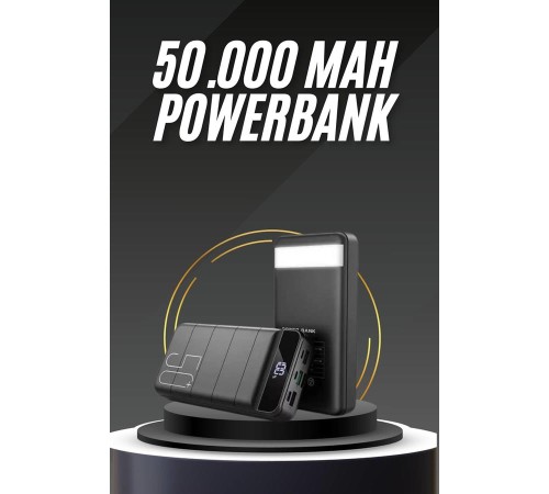 50.000 Mah Led Dijital Göstergeli USB Çıkışı Powerbank