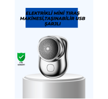 Mikro titreşim motorlu, düşük sesli, USB girişli tıraş makinesi
