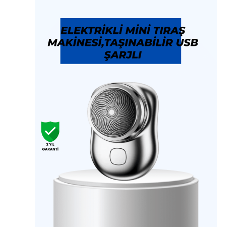 Mikro titreşim motorlu, düşük sesli, USB girişli tıraş makinesi