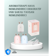 200 ml Tavşan Kulaklı Ultrasonik Hava Nemlendirici ve Gece Lambası