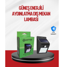 Kablo Gerektirmeyen Güneş Enerjili Dış Mekan Işık – Bahçe ve Koridor Aydınlatması