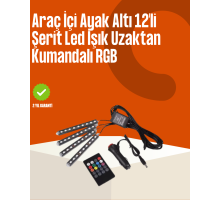 Kumandalı Araç LED Şerit Işıklar