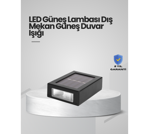 Güneş Enerjili LED Duvar Aydınlatması