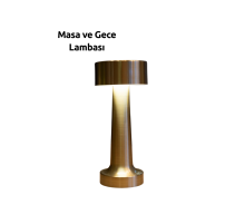 3 Kademeli Dokunmatik Başucu Lambası – Pil ile Sağlam Kablosuz Tasarım