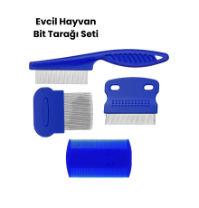 Bit, Pire ve Tüy Temizliğine Uygun Çok Amaçlı Evcil Hayvan Tarağı Seti