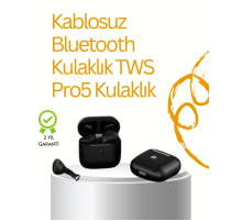 TWS Pro 5 Bluetooth Kulaklık – Gelişmiş Ses Teknolojisi ve Uzun Batarya Ömrü