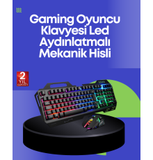 PG8018 LED Aydınlatmalı Mekanik Klavye Mouse – Oyunlarda Üstün Performans