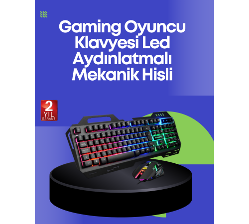 PG8018 LED Aydınlatmalı Mekanik Klavye Mouse – Oyunlarda Üstün Performans