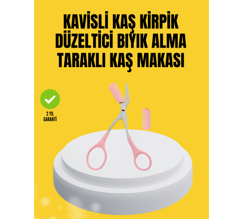 Kaş, Kirpik ve Tırnak Çevresi Temizliği İçin Çok Fonksiyonlu Makas