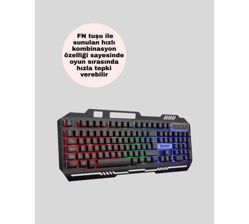 PG8018 LED Aydınlatmalı Mekanik Klavye Mouse – Oyunlarda Üstün Performans