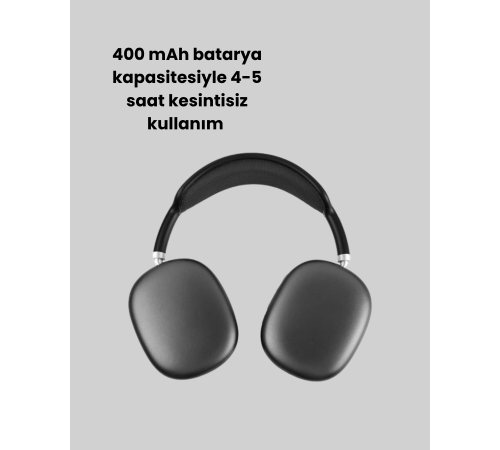 Bluetooth V5.0 Kablosuz Kulak Üstü Kulaklık | Katlanabilir, Mikro USB Girişli