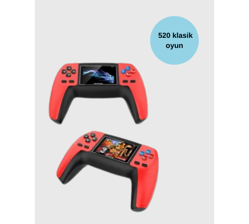 P5 Retro GamePad | 520 Klasik Oyunlu Mini Oyun Konsolu