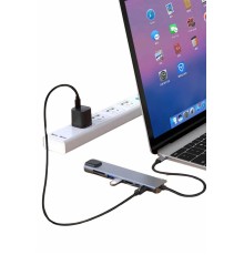 8 Port Çoklayıcı Macbook Ile Uyumlu Çoğaltıcı Type-C dönüştürücü TF SD kart