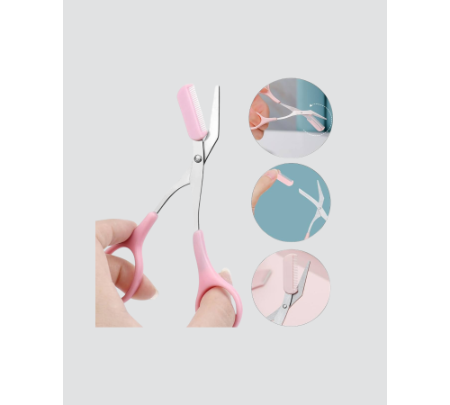 Kaş, Kirpik ve Tırnak Çevresi Temizliği İçin Çok Fonksiyonlu Makas