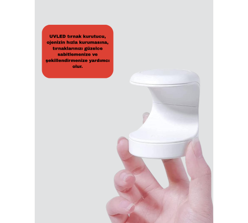 USB Bağlantılı Tırnak Kurutucu – Bilgisayar ve Powerbank ile Uyumlu