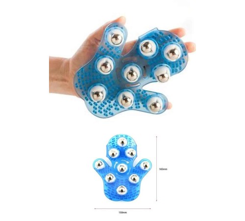 9 Bilyeli Masaj Eldiveni Giyilebilir Plastik Vücut Sıkılaştırıcı