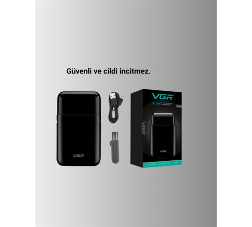 5 W Güçlü USB Şarjlı Sakal Şekillendirici – İki Başlıklı, Su Geçirmez Tasarım