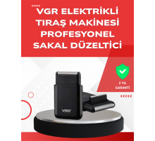 ABS Gövdeli Süper İnce Elektrikli Sakal Kesici – 45 dk Kablosuz Kullanım, Yanak Makası Dahil