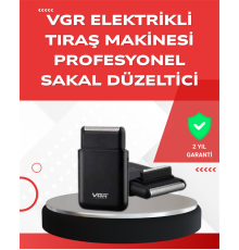 ABS Gövdeli Süper İnce Elektrikli Sakal Kesici – 45 dk Kablosuz Kullanım, Yanak Makası Dahil