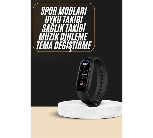 Akıllı Bileklik Android ve İOS Uyumlu Bildirim ve Çağrı Görme Spor Takibi