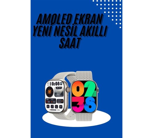 Akıllı Kol Saat Amoled Ekran Android ve İOS Uyumlu Arama Konuşma Akıllı Kol Saat Amoled Ekran Android ve İOS Uyumlu Arama Konuşma