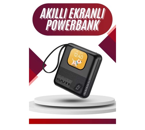 Akıllı Powerbank 10.000 MAH 4 Çıkışlı Taşınabilir Dijital Göstergeli