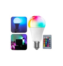 Akıllı RGB Led Ampul Led Uzaktan Kumandalı Renk Değiştiren Ampul