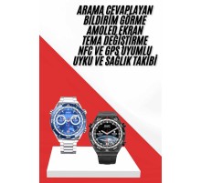 Akıllı Saat 1.62 İnç Ultimate Nabız Sensörlü Sesli Görüşme Yapabilen