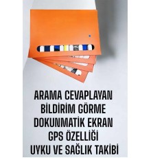 Akıllı Saat 7 Kordonlu Bildirim Görebilen Metal Kordon GPS Özelliği