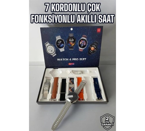 Akıllı Saat 7 Kordonlu Yeni Nesil Arama Cevaplayan Çok Fonksiyonlu
