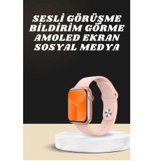 Akıllı Saat Alarm ve Titreşim Uyku ve Sağlık Takibi GPS Uyumlu Nabız Ölçer Sesli Görüşme