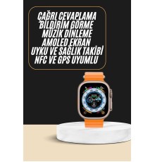 Akıllı Saat Amoled Ekran Bluetooth Bağlantılı Özel Tasarım Unısex