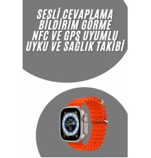 yeni nesil Akıllı Saat Android ve İOS Uyumlu 49 MM NFC Özelliği GPS Takibi
