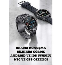 Akıllı Saat Arama Cevaplayan Titreşim Özelliğiyle Bildirim Görebilen