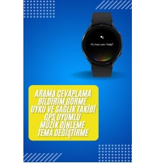 Akıllı Saat Çok Fonksiyonlu Çağrı Cevaplayabilen Bildirim Görme Uzun Pil Ömrü