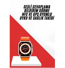 Akıllı Saat GPS Özelliği Bildirim Görme Adımsayar Sesli Görüşme Yapabilen