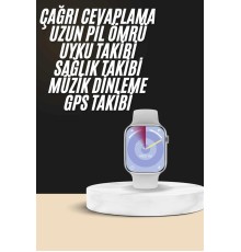 Akıllı Saat Kulaklık Hediyeli Uyku ve Sağlık Takibi Yapabilen Uzun Ömürlü