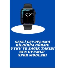 Akıllı Saat Nabız Ölçebilen Adımsayar Kalori Hesaplama Tema Değiştirme GPS Uyumlu