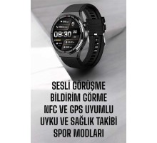 Akıllı Saat Nabız Sensörlü Bildirim Görebilen Spor Modları GPS Takibi