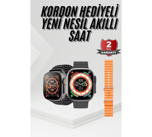 Akıllı Saat Sağlık Takibi Kalp Atışı Adımsayar Ultra Yeni Nesil nefes Egzersizi