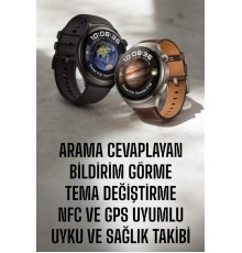 Akıllı Saat Sesli Görüşme, NFC Uyumlu, Bildirim Görme ve Uyku ve Sağlık Takibi