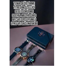 Akıllı Saat Sesli Görüşme NFC ve GPS Uyumlu Bluetooth Bağlantılı