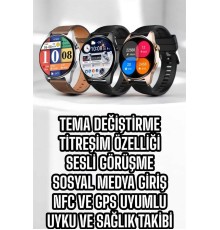 Akıllı Saat Tema Değiştirme Titreşimli Bluetooth Bağlantılı NFC Ve GPS Uyumlu