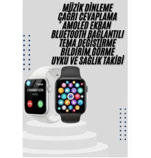 Akıllı Saat Yeni Nesil Android ve İOS Uyumlu Titreşim Modlu Alarm Kronometre