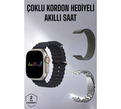Akıllı Saat Yeni Nesil Bluetooth Bağlantılı Uyku Sağlık Takibi GPS Ve NFC Uyumlu
