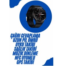 Akıllı Saat Yeni Nesil Üç Kordonlu Nabız Ölçer Çağrı Cevaplama